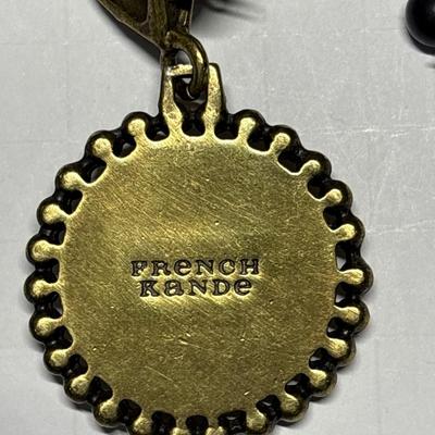 French Kande Crowned Heart necklace