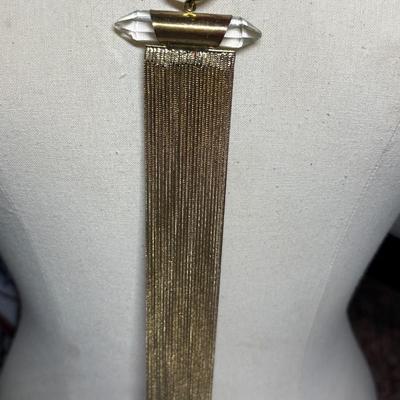 Brass & leather necklace