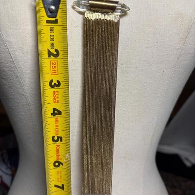 Brass & leather necklace