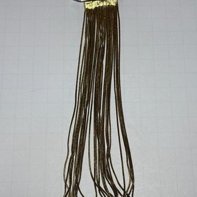 Brass & leather necklace