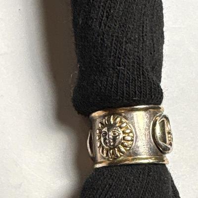 Sterling Sun/Moon ring (size 8)