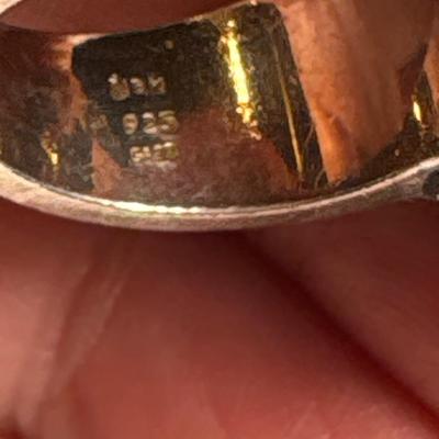 Sterling rock ring (size 9)