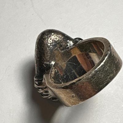 Sterling rock ring (size 9)