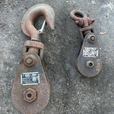 Heavy-Duty Industrial Snatch Blocks – Bronze Bushed (8-Ton & 4-Ton)