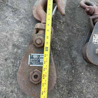 Heavy-Duty Industrial Snatch Blocks – Bronze Bushed (8-Ton & 4-Ton)