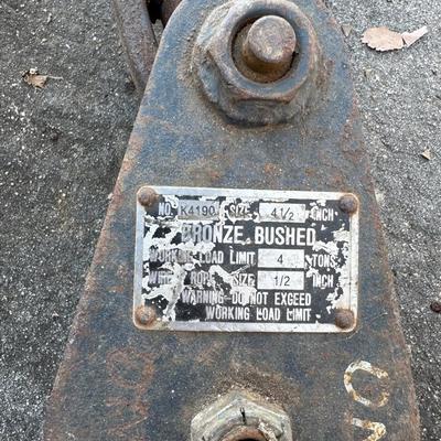 Heavy-Duty Industrial Snatch Blocks – Bronze Bushed (8-Ton & 4-Ton)