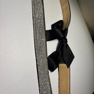 Rhinestone belt with Satin Tie by Streets Ahead