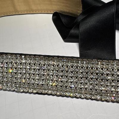 Rhinestone belt with Satin Tie by Streets Ahead