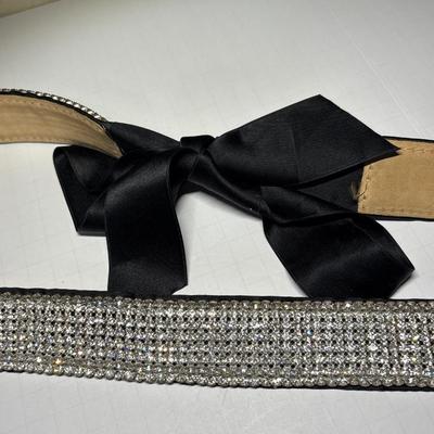 Rhinestone belt with Satin Tie by Streets Ahead