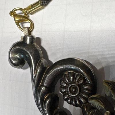 Large heavy metal cross necklace