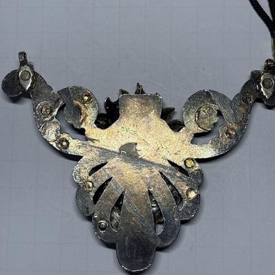 Large heavy metal cross necklace