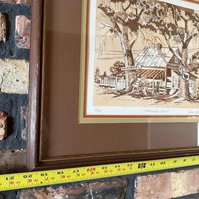 Signed Limited Edition Print “Watermelon Stand” – Helen Schrader – Framed