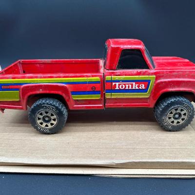Vintage Tonka Pickup Truck & Tonka A.J. Foyt Racing Team Van