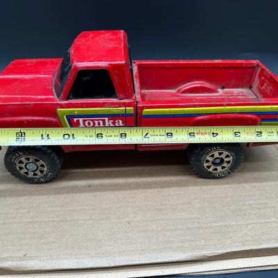 Vintage Tonka Pickup Truck & Tonka A.J. Foyt Racing Team Van