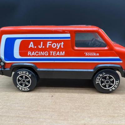 Vintage Tonka Pickup Truck & Tonka A.J. Foyt Racing Team Van