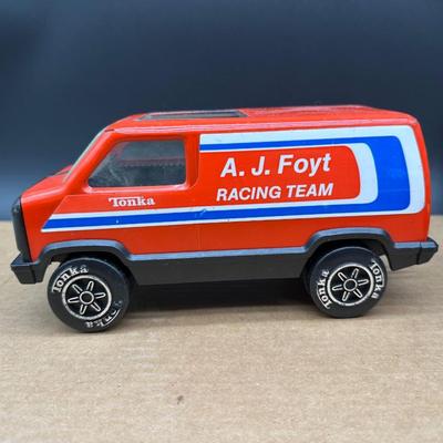 Vintage Tonka Pickup Truck & Tonka A.J. Foyt Racing Team Van