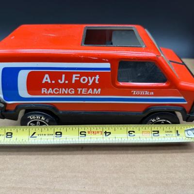 Vintage Tonka Pickup Truck & Tonka A.J. Foyt Racing Team Van