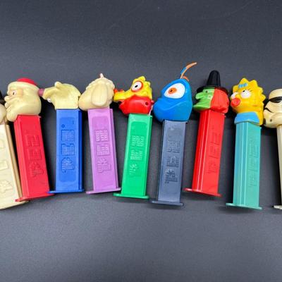 Loose Vintage PEZ Dispensers, Mixed Characters, mostly 1990s–early 2000s