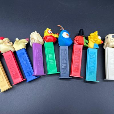 Loose Vintage PEZ Dispensers, Mixed Characters, mostly 1990s–early 2000s