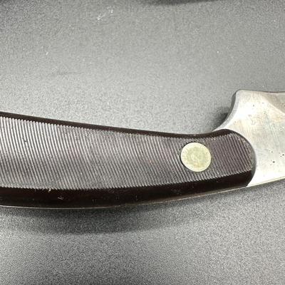 Schrade Old Timer Fixed Blade Knife w/ Gut Hook & Leather Sheath – USA Made