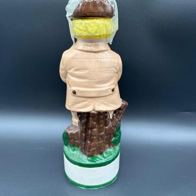 Vintage Ceramic Hunter Figurine Decanter – Man with Rifle