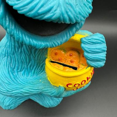 Cookie Monster Rubber Piggy Bank – Sesame Street Character – Coin Bank