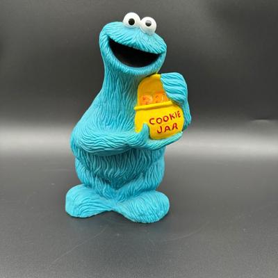 Cookie Monster Rubber Piggy Bank – Sesame Street Character – Coin Bank