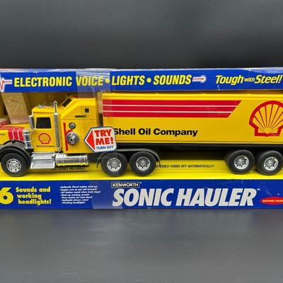Buddy L Kenworth Sonic Hauler Semi Truck – Shell Oil Company – Lights & Sounds – Boxed
