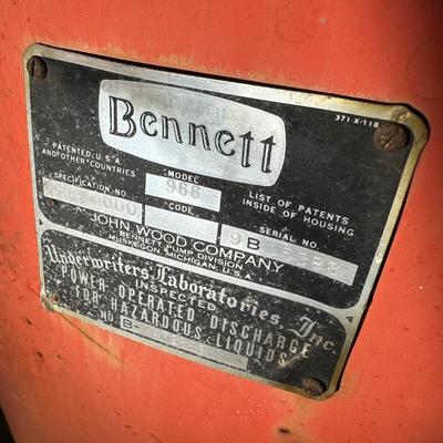 1950s Bennett Model 966 Conoco “Dino Supreme” Gas Pump – Original Patina Survivor