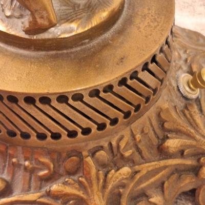 Vintage lamp- Hollywood Regency style lamp vintage metal cherub lamp base