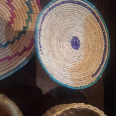 basket bundle- handwoven decorative baskets.