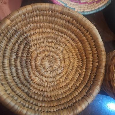 basket bundle- handwoven decorative baskets.