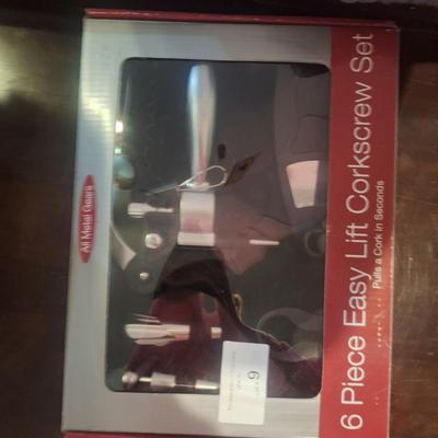 wine set- corscrews, foil cutter and stoppers