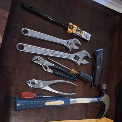 mixed lot of hand tools.