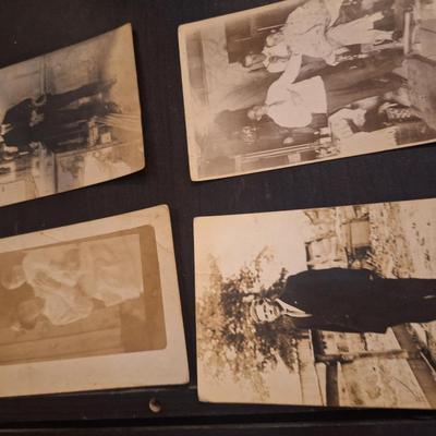 lane cedar chest like the ones given as high school graduation gift and 6 vintage post cards.  The ones with people are blank on back the...