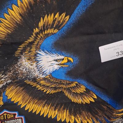 Vintage Harley Davidson bandana- the Eagle Soars Alone