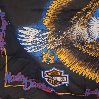 Vintage Harley Davidson bandana- the Eagle Soars Alone