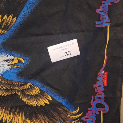 Vintage Harley Davidson bandana- the Eagle Soars Alone
