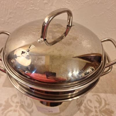 stainless steel multi cooker pot set- large stock pot, pasta insert, steamer basket and lid