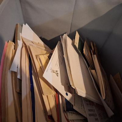 bundle of recipes, clippings, pamplets, hand written etc. just a pile of cooking goodness