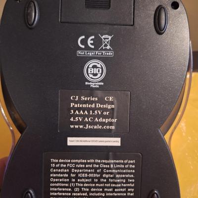 mini scale -tested and works, needs 3 AAA batteries,  weights small items -perfect for resllers shipping items under 6-7 pounds  or use...