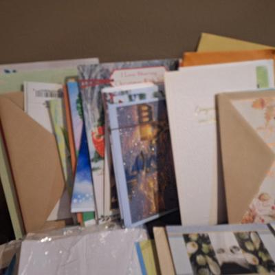bundle of greeting cards- fills a braums medium grocery bag just over half full (see all photos).