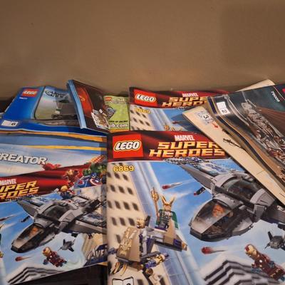 Lego instruction books.