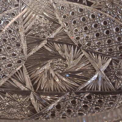 Cut Glass bowl ABP  has damage on one "corner"