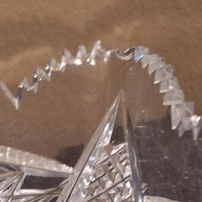 Cut Glass bowl ABP  has damage on one "corner"