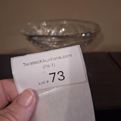 LE Smith pressed glass punch bowl base