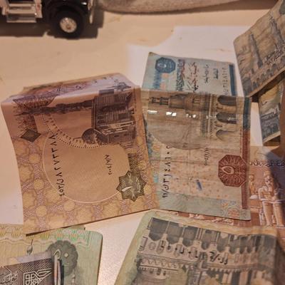foreign money- mostly Egyptian