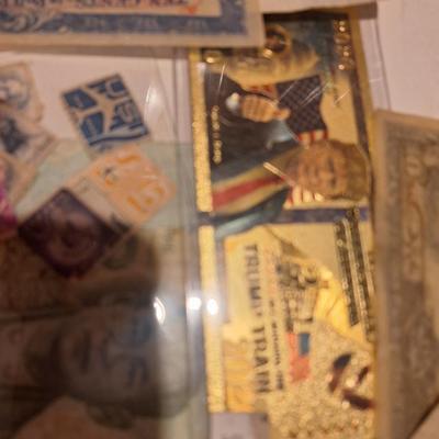 misc foreign money and trump train dollar