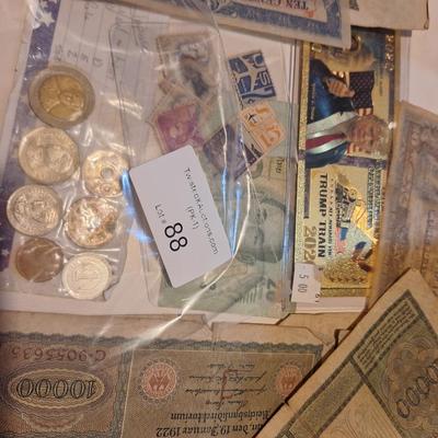 misc foreign money and trump train dollar