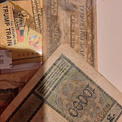 misc foreign money and trump train dollar